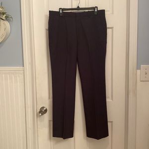 Perry Ellis Navy Blue with Tiny Gray Pinstripe Men's Dress Slacks 32X30